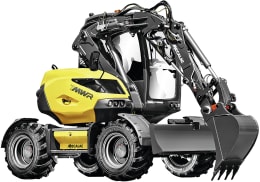 Produktbild: MECALAC Mobilbagger 7MWR Hubkraft 3.000 kg, Leistung 55,4 kW (75 PS) bei 2.300 min⁻¹, 0 – 30 km/h