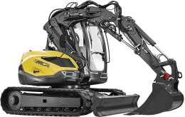 Produktbild: MECALAC Raupenbagger 8MCR Hubkraft 5.400 daN, Leistung 55,4 kW (75 PS) bei 2.300 min⁻¹, 0 – 10 km/h
