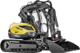 Produktbild: MECALAC Raupenbagger 8MCR Hubkraft 5.400 daN, Leistung 55,4 kW (75 PS) bei 2.300 min⁻¹, 0 – 10 km/h
