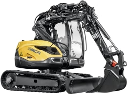 Produktbild: MECALAC Raupenbagger 6MCR Hubkraft 4.000 daN, Leistung 55,4 kW (75 PS) bei 2.300 min⁻¹, 0 – 10 km/h