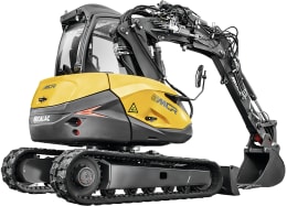 Produktbild: MECALAC Raupenbagger 6MCR Hubkraft 4.000 daN, Leistung 55,4 kW (75 PS) bei 2.300 min⁻¹, 0 – 10 km/h