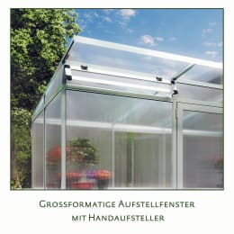 Lifestyle: KGT Gewächshaus Linea II pressblank Drehtür geteilt (abschließbar)
