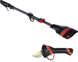 Produktbild: INFACO® Akku-Astschere Electrocoup F3020 Medium, mit Verlängerung 236 cm, Akkuschacht für Äste bis 45 mm