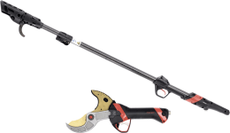 Produktbild: INFACO® Akku-Astschere Electrocoup F3020 Maxi, mit Verlängerung 147 – 212 cm, Kabel für Äste bis 55 mm