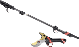 Produktbild: INFACO® Akku-Astschere Electrocoup F3020 Maxi, mit Verlängerung 227 cm, Kabel für Äste bis 55 mm, F3020X/P9F210