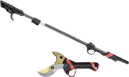 Produktbild: INFACO® Akku-Astschere Electrocoup F3020 Maxi, mit Verlängerung 247 – 402 cm, Kabel für Äste bis 55 mm