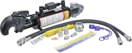 Set: Hydraulischer Oberlenker Kat. 3 Länge 610 – 795 mm, mit Fanghaken und Gabelgelenk