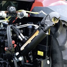 Produktbild: Hydraulischer Oberlenker Kat. 3 Länge 690 – 956 mm, mit Fanghaken und Gabelgelenk