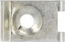 Produktbild: Fendt Blechmutter 6,3 mm, Stahl, verzinkt gelb (A3L), für Kompressoranbau, Ölkühler, Schutzgitter etc.