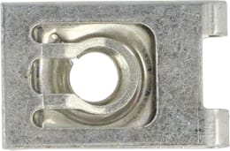 Produktbild: Fendt Blechmutter 6,3 mm, Stahl, verzinkt gelb (A3L), für Kompressoranbau, Ölkühler, Schutzgitter etc.