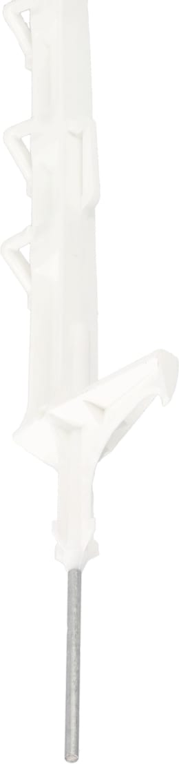 Produktbild: Patura Zaunpfahl DrehFix Kunststoff weiß, mit Stahlspitze, Trittstufe 10 St.