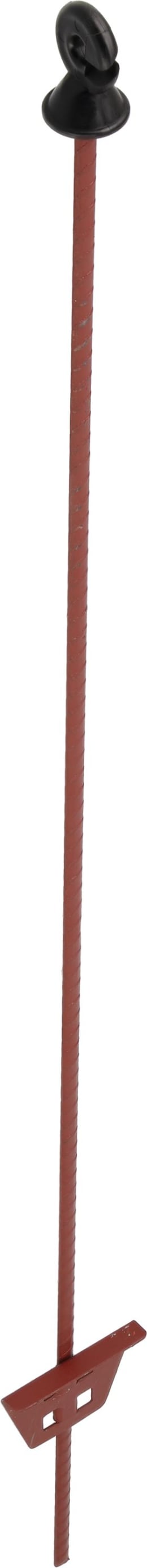 Produktbild: Ako Zaunpfahl 1,06 m Federstahl braun, oval, mit Ringisolator