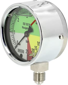 Produktbild: Holder Manometer 0 bis 25 bar 1/4 AG unten, Ø 63 mm, flüssigdüngerfest
