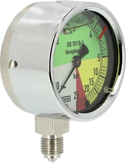 Produktbild: Holder Manometer 0 bis 25 bar 1/4 AG unten, Ø 63 mm, flüssigdüngerfest
