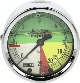 Produktbild: Holder Manometer 0 bis 25 bar 1/4 AG hinten, Ø 63 mm, flüssigdüngerfest