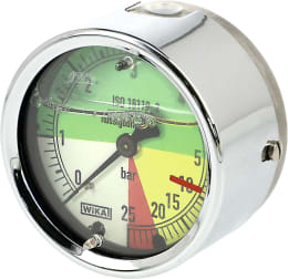 Produktbild: Holder Manometer 0 bis 25 bar 1/4 AG hinten, Ø 63 mm, flüssigdüngerfest