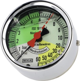 Produktbild: Holder Manometer 0 bis 60 bar 1/4 AG unten, Ø 100 mm, flüssigdüngerfest