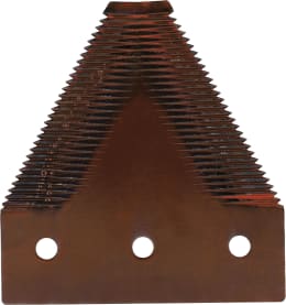 Produktbild: radura® Messerklinge Standard 80 x 76 x 2 mm, unten, gezahnt, fein (14 tpi), für Mähdrescher