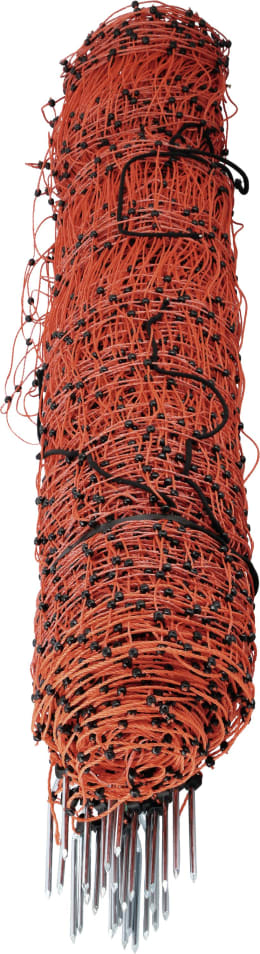 Produktbild: Patura Geflügelzaun orange, mit Doppelspitze, stromführend