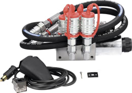 Produktbild: Zusatzsteuerventil 12 V DC, 6/2 Wegeventil -TB-, Grundventilausführung, inkl. Elektroeinheit und Wippschalter