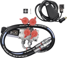 Produktbild: Zusatzsteuerventil 12 V DC, 6/2 Wegeventil -TB-, Grundventilausführung, inkl. Elektroeinheit und Wippschalter