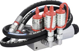 Produktbild: Zusatzsteuerventil 12 V DC, 6/2 Wegeventil -TB-, Grundventilausführung, inkl. Elektroeinheit und Wippschalter