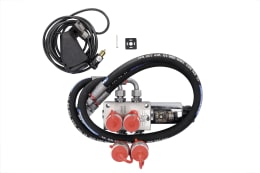 Produktbild: Zusatzsteuerventil 12 V DC, 6/2 Wegeventil -TB-, Grundventilausführung, inkl. Elektroeinheit mit Wipptaster