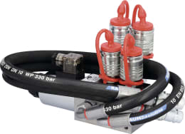 Produktbild: Zusatzsteuerventil 12 V DC, 6/2 Wegeventil -TB-, Grundventilausführung, inkl. Elektroeinheit mit Wipptaster