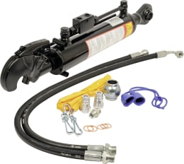 Set: Hydraulischer Oberlenker Kat. 2 Länge 620 – 881 mm, mit Fanghaken und Kugelgelenk