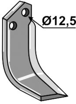 Produktbild: Industriehof® Fräsmesser links/rechts 160 x 60 x 6 mm, Bohrung 12,5 mm, für Del Morino