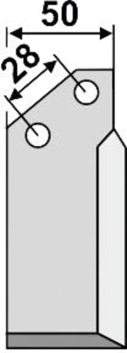 Technische Zeichnung: Industriehof® Fräsmesser links/rechts 155 x 82 x 6 mm, Bohrung 10,5 mm, für Bertolini