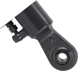 Produktbild: Hydraulischer Oberlenker Kat. 2/2 (25,4 mm), Länge 604 – 884 mm, mit Fanghaken und Kugelgelenk