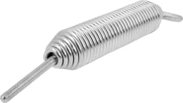 Produktbild: Bordwandrückzugfeder, 270 x 7 mm x Ø 7 mm, verzinkt, mit Schraube und Anschweißteilen