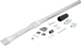 Set: Betätigungshebel, 790 mm, mit Bolzen und Gelenk, für Kornschieberhebel