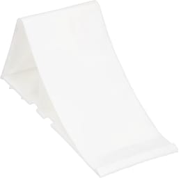 Produktbild: Unterlegkeil UK 10 L x B x H: 165 x 92 x 100 mm, Radius 200 mm, Kunststoff weiß, ohne Halter