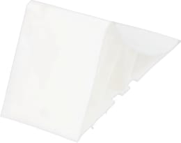 Produktbild: Unterlegkeil UK 10 L x B x H: 165 x 92 x 100 mm, Radius 200 mm, Kunststoff weiß, ohne Halter