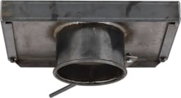 Produktbild: Kornschieber, L x B: 400 x 225 mm, mit Rohrauslauf, für Höhe Bordwand 500 mm