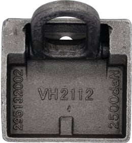Produktbild: Zurrmulde, L x B x H: 90 x 95 x 30 mm, versenkt, zum Einschweißen, mit Bodenplatte