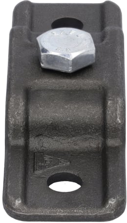 Produktbild: Rungenhalter, L x B 40 x 10 mm, Abstand Bohrungen 90 mm, für Flacheisen 40 x 10 mm