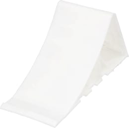 Produktbild: Unterlegkeil UK 10 L x B x H: 165 x 92 x 100 mm, Radius 200 mm, Kunststoff weiß, ohne Halter