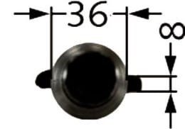 Technische Zeichnung: Industriehof® Kreiseleggenzinken 345 mm für Kreiselegge Celli, Perugini