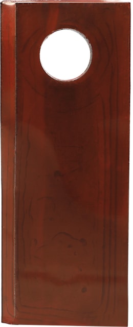 Produktbild: radura® Kreiselmäherklinge 120 x 48 x 4 mm, rechts, gedreht, für Mähwerk Fella, Pöttinger, Vicon, 42066.01