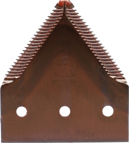 Produktbild: radura® Messerklinge Standard 84 x 76 x 2,7 mm, oben, gezahnt, fein (14 tpi), für John Deere Mähdrescher