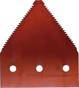 Produktbild: radura® Messerklinge Standard 84 x 76 x 2,7 mm, oben, gezahnt, fein (14 tpi), für John Deere Mähdrescher