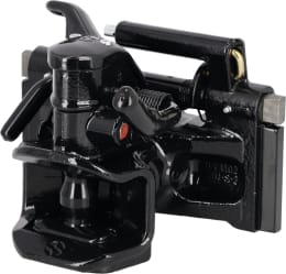 Produktbild: HANS SAUERMANN Zugmaul HS1710-1KUD-38 automatisch mit Adapterplatte, 320/30/19 mm, Ø Bolzen 38 mm