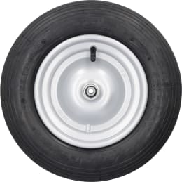 Produktbild: mefro Komplettrad 3.50-8 Rille 2 PR, Achse 10 x 90 mm, Rillen-Kugellager