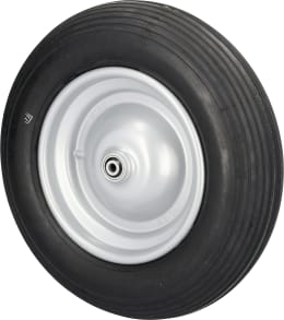 Produktbild: mefro Komplettrad 3.50-8 Rille 2 PR, Achse 10 x 90 mm, Rillen-Kugellager