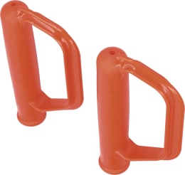 Produktbild: mefro Griff Kunststoff orange mit Handschutz, für Sackkarren, Kistenkarren und Stapelkarren, 2 St. 94201008