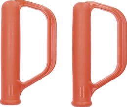 Produktbild: mefro Griff Kunststoff orange mit Handschutz, für Sackkarren, Kistenkarren und Stapelkarren, 2 St. 94201008
