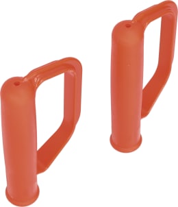 Produktbild: mefro Griff Kunststoff orange mit Handschutz, für Sackkarren, Kistenkarren und Stapelkarren, 2 St. 94201008